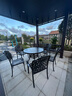 莫 家户外家具铸铝桌椅组合室外庭院桌椅露台桌椅休闲别墅花园阳台 斜格6椅+100cm兰花桌 实拍图