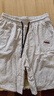 真维斯（Jeanswest）纯棉短裤男夏季青少年潮牌宽松大码外穿休闲五分裤男士灰色沙滩裤 实拍图