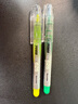 白雪文具5色荧光笔 斧型笔头重点标记笔记号笔 手账彩色荧光笔 2支套装 PVP626 实拍图