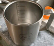 onlycook316不锈钢双层水杯带刻度防烫牛奶杯防摔防烫杯子 300ml带盖小猪 实拍图