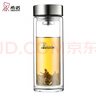 希诺（HEENOOR） 双层玻璃杯男士办公高档送礼礼盒泡茶滤网耐高温大容量商务水杯 升级-抗菌版360ml 实拍图