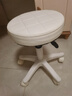 美容院凳子滑轮旋转升降圆凳化妆梳妆凳美发美甲理发椅吧凳大工椅 米白色【29cm座面-沙发坐感】 实拍图
