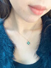 沉鱼落雁钻石四叶草项链女士足银时尚轻奢吊坠教师节生日礼物送女朋友老师 实拍图