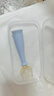 babycare宝宝学吃饭自主进食训练叉勺 PPSU婴儿弯弯叉勺带包装盒-冰川蓝 实拍图