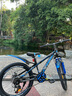 永久（FOREVER）儿童自行车22寸变速山地车青少年学生车男女童车碟刹减震车黑蓝色 实拍图