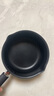 NITORI宜得利家居 家用煮泡面锅牛奶锅一人日式小锅煤气不粘雪平锅 黑色 18cm 18cm 实拍图