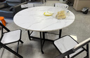 SOFS圆形折叠餐桌椅组合家用小户型多功能伸缩吃饭桌折叠桌简易大圆桌 【组合】1.2米_1桌4椅 实拍图