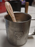 onlycook316不锈钢双层水杯带刻度防烫牛奶杯防摔防烫杯子 300ml带盖小猪 实拍图
