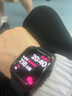 Apple/苹果 Watch Series 10 智能手表GPS款42毫米亮黑色铝金属表壳黑色运动型表带M/L MX1P3CH/B 实拍图