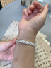 COISE银手镯妈妈999足银镯子满天星拉伸款银饰手环生日礼物送婆婆 满天星银手镯重约18克 配送证书 实拍图
