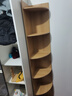 旻昱角柜落地三角形置物架客厅拐角收纳架多层书架卧室墙角柜转角柜子 【简约六层】田园橡木30*30*180 实拍图