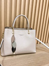 CALWAN KEODH牛皮包包女单肩手提轻奢时尚斜挎妈妈包高级感生日礼物送女友老婆 【米白色】高颜值大容量实用走心女生闺蜜 实拍图