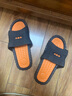 傲万2026新款拖鞋男夏防滑室内居家时尚浴室情侣家居按摩外穿凉拖鞋男 黑橙 42-43 适合41-42 实拍图