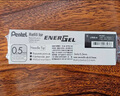 派通（Pentel）0.5mm速干中性笔彩色替芯（适用于BLN75TL）XLRN5TL 黑色10支装 实拍图
