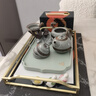 万仟堂（Edenus） 万仟堂茶盘陶瓷茶托日式简约茶台长方形单层干泡储水茶承 四季盘 春(不含茶具)古绿釉 312*217*17 实拍图