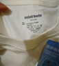 迷你巴拉【亲子装】巴拉儿童短袖T恤速干舒适抗菌亲子装成人简约长袖T恤 奶白 【纯色亲子装】 170 实拍图