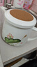 束氏高温瓷大容量茶水分离杯手绘陶瓷杯带盖泡茶杯过滤水杯茶具办公杯 实拍图