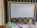 竹者菲涅尔抗光硬屏中长焦投影幕布  超短焦激光电视抗光幕布 适配极米当贝投影仪画框幕布 100英寸【包安装】 4K纳米银钻抗光硬屏 实拍图