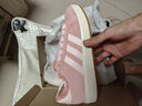 adidas「T头鞋」BARREDA板鞋德训鞋男女阿迪达斯轻运动 粉色/汉玉白/树脂黄   42 实拍图