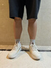 森马（Senma）男鞋夏季休闲百搭小白鞋子男士软底轻便厚底增高板鞋男款镂空透气 米色 43 实拍图