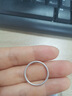 Lnieer999足银素圈戒指男女礼物轻奢小众设计高级感食指戒足银指环尾戒 实心足银999古法戒指 15号 实拍图