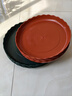 墨斗鱼 花盆托盘21cm*5塑料耐磨加仑盆垫树脂底座加厚圆形接水盘底托 实拍图