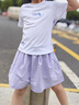 安踏儿童套装女童装2025夏季休闲速干短T短裤两件装五分裤T恤短袖 【清风套】纯净白5721-1 130 cm/小童 实拍图
