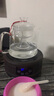 加厚玻璃耐高温蒸茶喷淋壶抽水加热蒸汽泡普洱茶壶煮茶家用功夫茶具整套茶具borun HOME 02款1200ML+黑檀色智能炉 实拍图