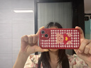 吟悦 适用苹果13/pro/max手机壳 iPhone新款卡通13mini全包镜头防摔网红硅胶皮纹软壳毛衣熊女款 (中国红)爱心针织熊-贈保护膜 苹果13 实拍图