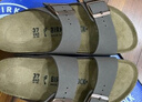 BIRKENSTOCK勃肯德国进口男女款经典舒适软木Arizona双扣拖鞋送父亲送长辈 女款灰色 37 实拍图