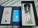 万象（WANXIANG）双层玻璃杯经典皮纹V20RL商务办公礼盒泡茶杯370ML大容量家用水杯 实拍图