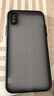 今舞 适用苹果x手机壳iphonexsmax硅胶软边防摔xr外壳全包半透明超薄磨砂男女款潮牌网红硬壳 X/XS 黑色 实拍图
