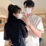 【大牌清仓】夏季纯棉男女休闲短袖T恤情侣潮流百搭ins圆领半袖 白色 4XL 175-200斤 实拍图
