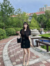 CinvaiKrose官网流浪包包女包2025年新款菱格链条包高级感单肩斜挎包生日礼物 黑色【生日礼物可代写心意贺卡】 实拍图