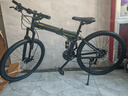 凤凰（Phoenix） 凤凰自行车可折叠山地车路虎男士成年人变速女式越野公路单车 条轮消黑/折叠双避震/全竞速轴承 27.5寸30速【参考：168-198cm】 实拍图