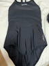 洲克（ZOKE）ZOKE泳衣女连体三角修身遮肚温泉女士游泳衣119601105 黑色 L 实拍图