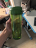 特百惠（Tupperware）茶韵500ML塑料杯男女士学生夏季运动水杯子户外便携大容量 青苔绿 实拍图