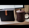 金镶玉 茶杯办公杯 宜兴紫砂陶瓷礼品会议个人功夫茶 虚怀箬竹杯450ml 实拍图