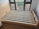 森林日记榉木床全实木床双人床中式简约北欧储物气压家具婚床加厚主卧大床 单床：包送货上楼和安装 【特惠】1.5*2米+杉木龙骨+松木床板+2.7cm榉木床边 实拍图