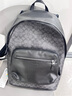 蔻驰（COACH）【品牌直供】男士大号双肩包商务通勤背包书包520礼物送男生 黑灰老花拼 实拍图