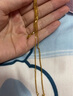 行金银中肖邦链 足金项链金项链素链新年元旦礼物送圣诞节礼物 肖邦链（AB款混发） 约6.83g 多退少补 实拍图