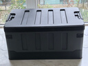 悦卡 后备箱收纳箱车载汽车储物箱可折叠户外露营车用杂物整理箱用品 【升级加厚】黑灰平盖大号60L+防水袋 实拍图