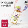 babycare儿童水杯吸管杯双饮二合一户外运动水壶上学大容量PPSU-满杯600ml 实拍图