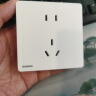 西门子（SIEMENS）插座面板套装 正五孔10只量贩装 86型暗装墙壁插座 皓彩雅白 实拍图