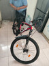 凤凰（Phoenix） 山地自行车成年人男士女士学生变速减震油刹线刹山地车自行车 黑红/铝合金车架/蓝图定位 26寸（身高160-180左右） 30速数字指拨/默认线碟可改油碟 实拍图