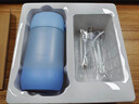 小米狼电动冲牙器家用便携超声波洗牙器伸缩水箱除牙石防水水牙线口腔洁牙结石去除器儿童成人  伸缩款-蓝色-配四个头 4支喷头 洁齿护龈 实拍图