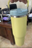 STANLEY拎拎杯吸管杯水杯保温杯大容量办公车载不锈钢杯子887ML-柚黄 实拍图