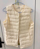 雪中飞经典新款基础舒适轻薄羽绒便捷短款保暖羽绒小马甲轻盈便携舒适 黎蔓卡其|7202-女 XL 175/96A 实拍图