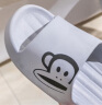 PaulFrank大嘴猴凉拖鞋男夏厚底软弹家居浴室洗澡拖鞋PF5728灰色42-43 实拍图