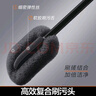大卫长柄软胶马桶刷家用洁厕刷可夹洗脸巾H8+收纳底座+1包清洁巾 实拍图
